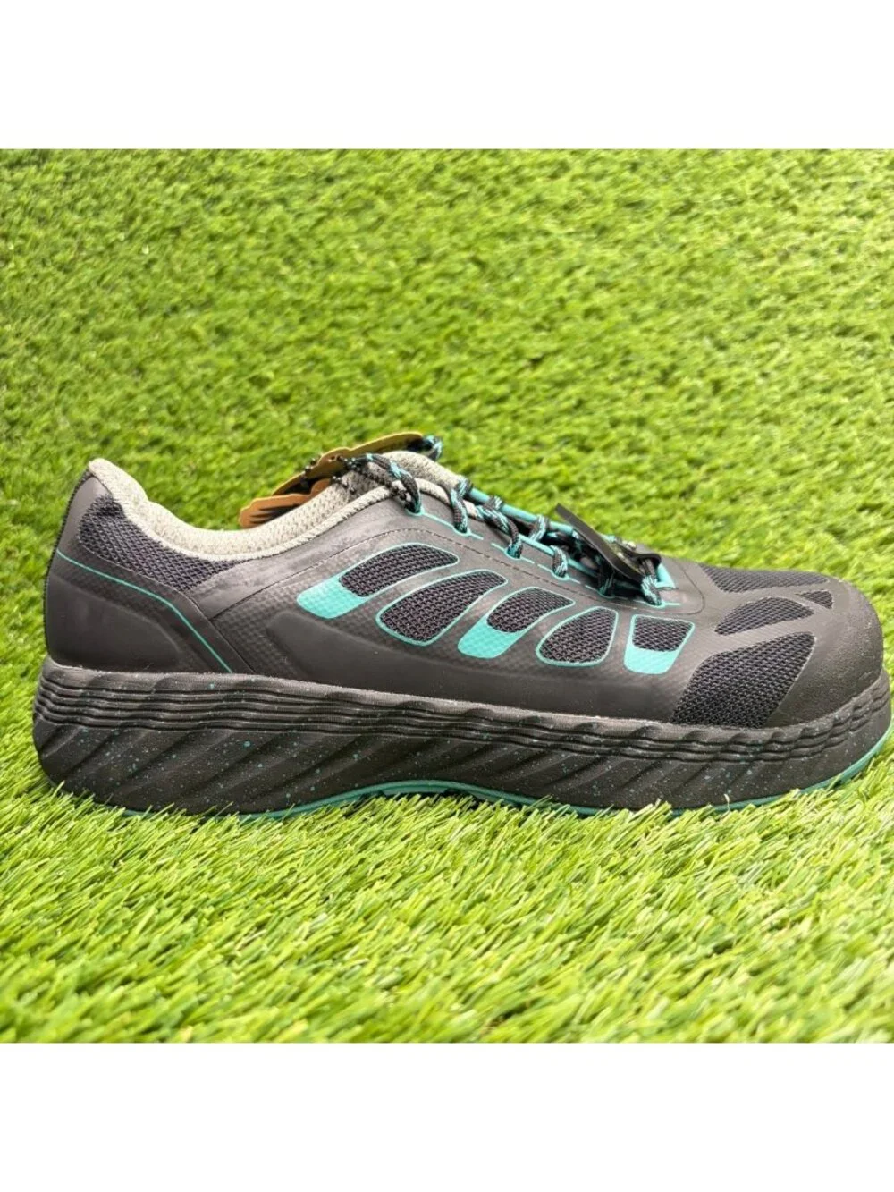 Georgia Boot ReFLX Womens Size 8.5D Black Athletic Alloy Toe Safety Work Shoes